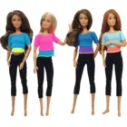 Гимнастическая одежда для йоги, 6 видов, куклы Барби, игрушки для девочек, аксессуары для кукол, спортивная одежда для кукол, игрушки для детей, подарок