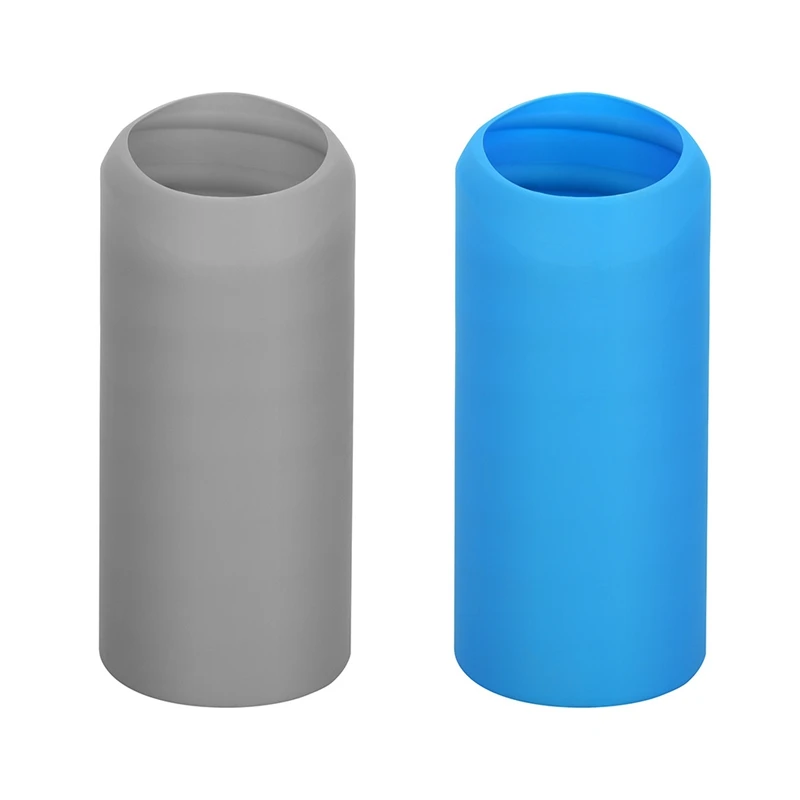 

2 Pcs 12Oz Bottle Cold Insulation Cover Beer Cooler Bag Cola Drink Can Cases Sleeve Camping Travel, Blue & Gray