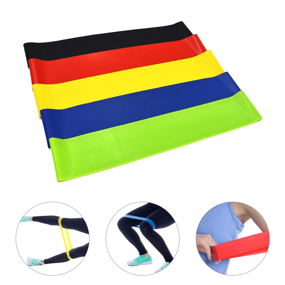 

5 PCS Resistance Bands Set Elastic Bands Loop Booty Band Set Sports Exercise Workout Yoga Fitness Equipment for Home Gym