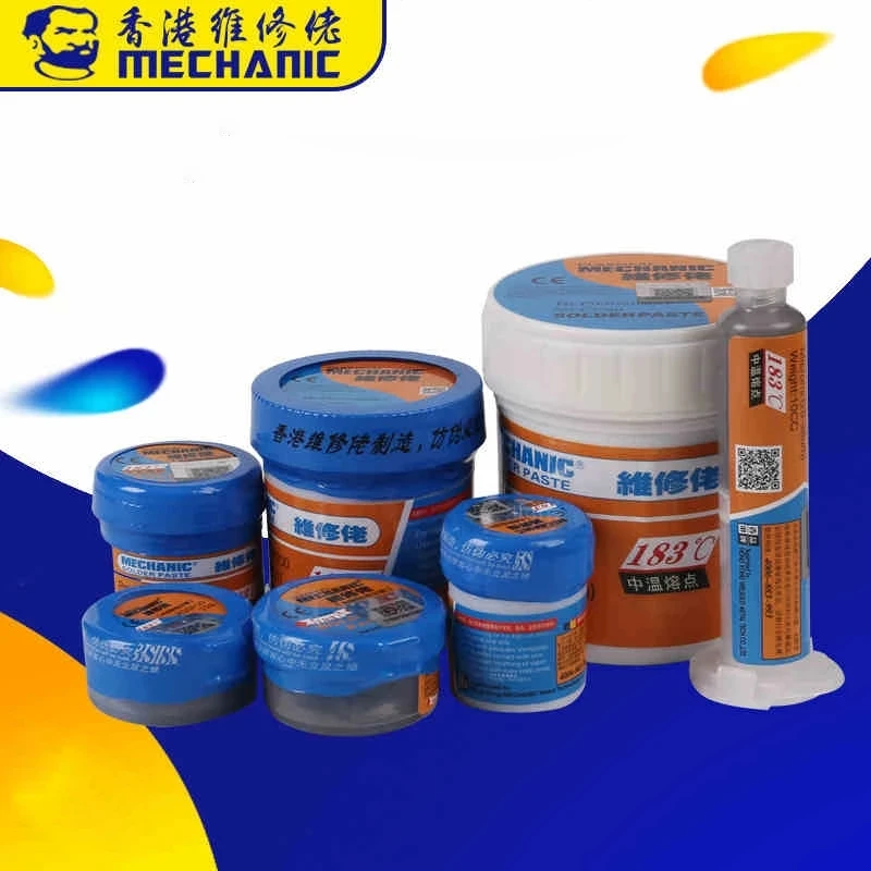 Паяльная паста Mechanic Original xg-z40 флюс 25-45 мкм со шприцевым Флюсом для ремонта