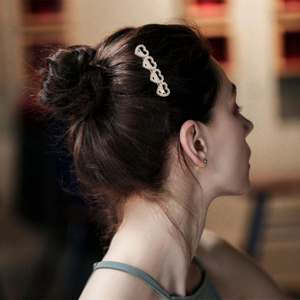 Новые женские милые жемчужные металлические заколки для волос золотые