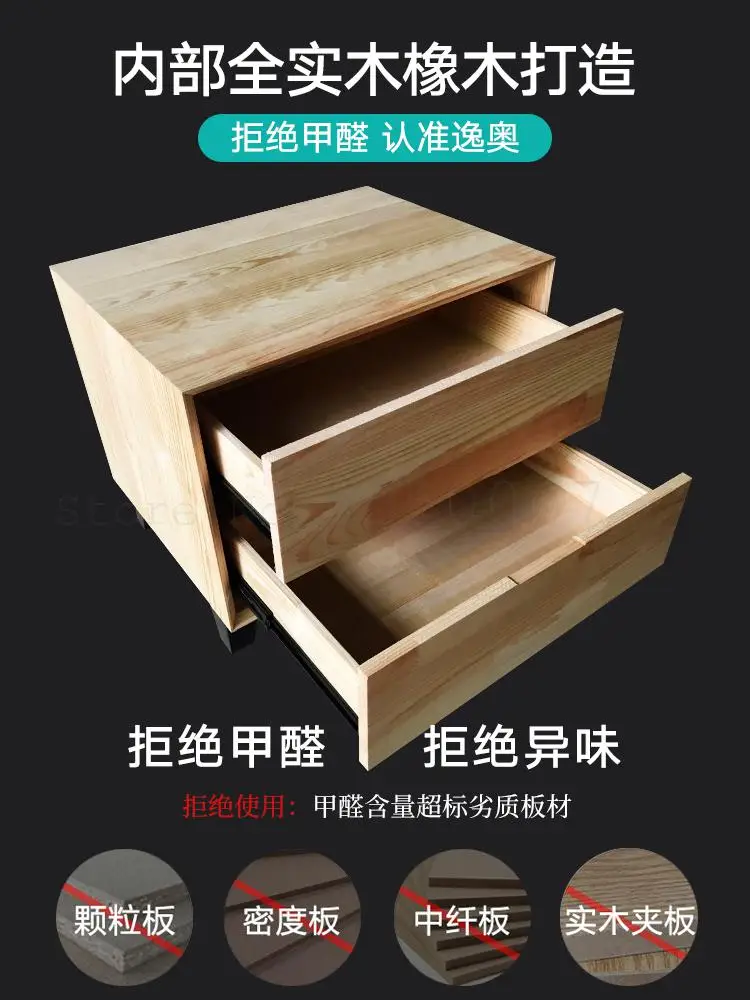 Ins прикроватный столик простая спальня высокие шкафы для хранения из твердой