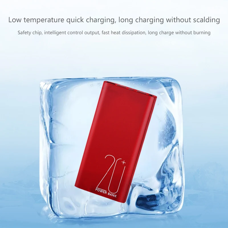 Портативное зарядное устройство 20000 мАч портативное внешний аккумулятор для Samsung