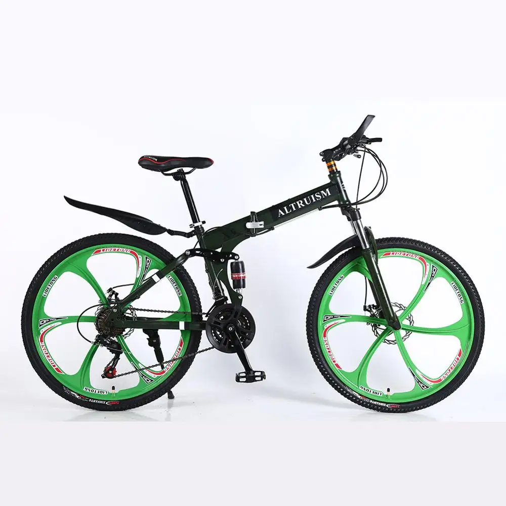 ALTRUISM X9 Bicicletas горный велосипед 21 скоростной велосипед 26 дюймов двухдисковые велосипеды с тормозом - Цвет: GREEN