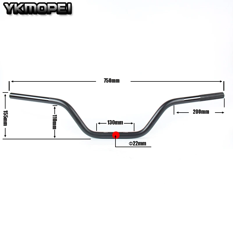 Алюминиевый руль для квадроцикла 22 мм 7/8 дюйма ручка CRF KLX TTR BBR KAYO BSE 50 70 110 125 140