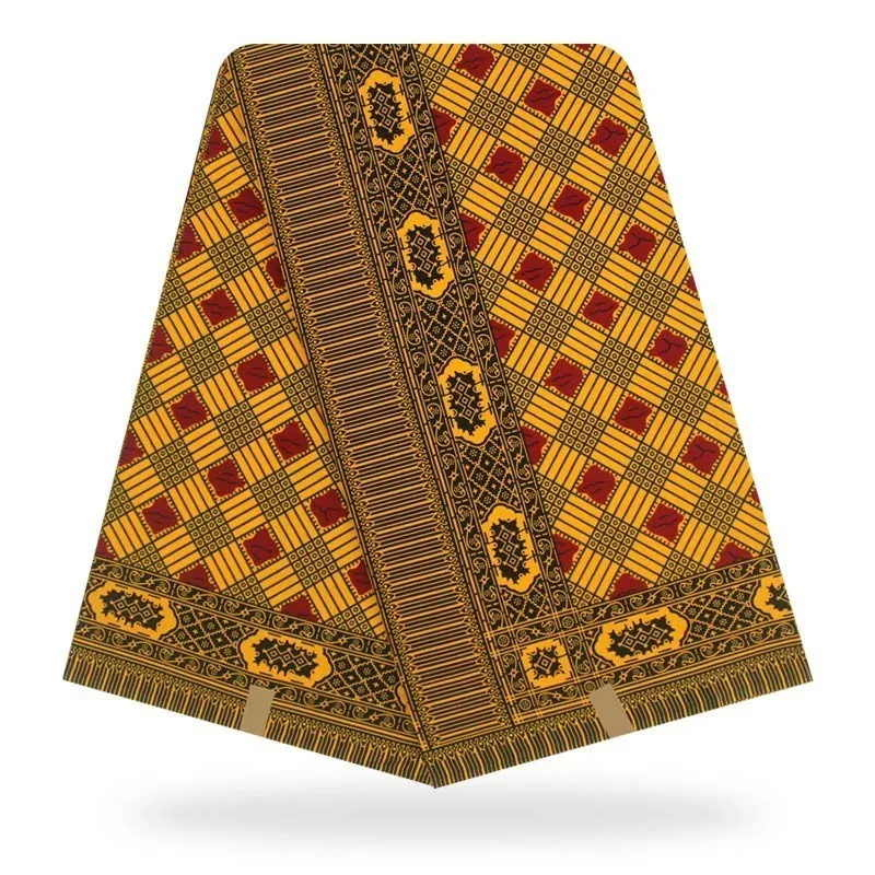 Нигерийские кружевные ткани ASO EBI Африканский хлопок Принт Анкара высокое качество настоящий воск Pagne Africain Анкара воск настоящий - Цвет: as picture