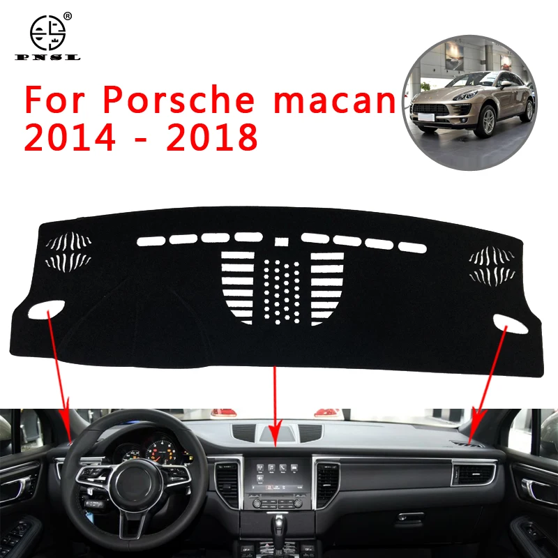 PNSL коврик для приборной панели автомобиля Porsche Macan 2014 ~ 2020 солнцезащитный