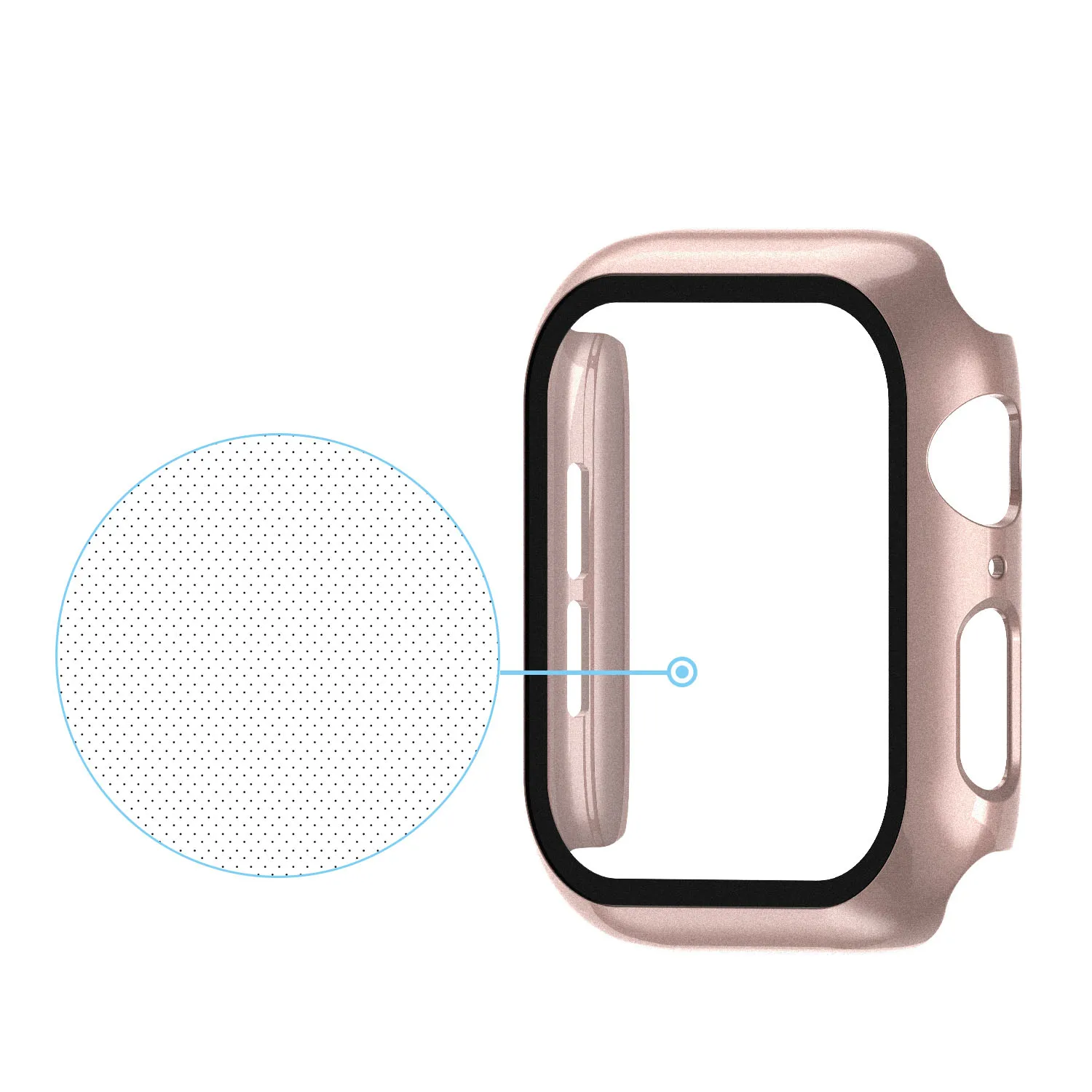 Чехол для часов Apple Watch 5/4 40 мм 44 PC Бампер со стеклянной защитной пленкой iWatch Series 3/2