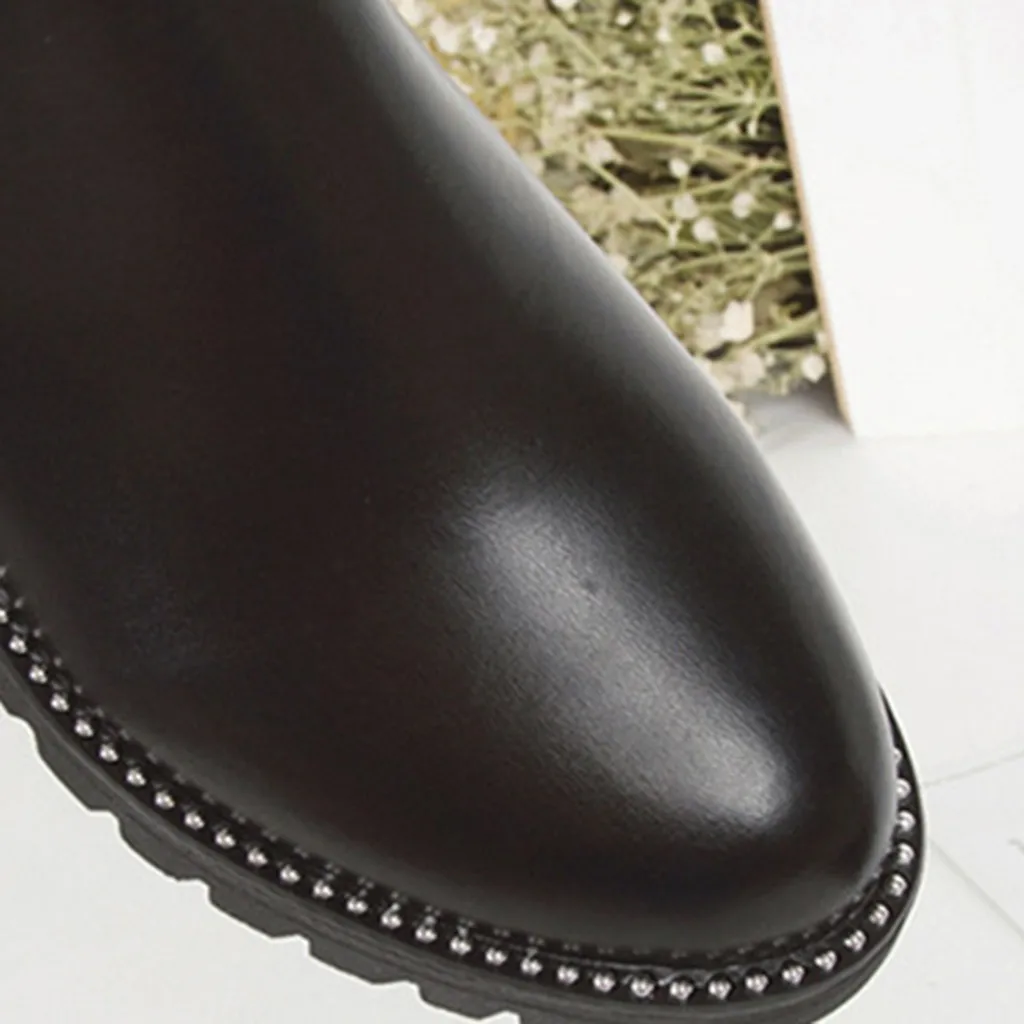 Женские Модные непромокаемые водонепроницаемые сапоги от дождя из ПВХ на