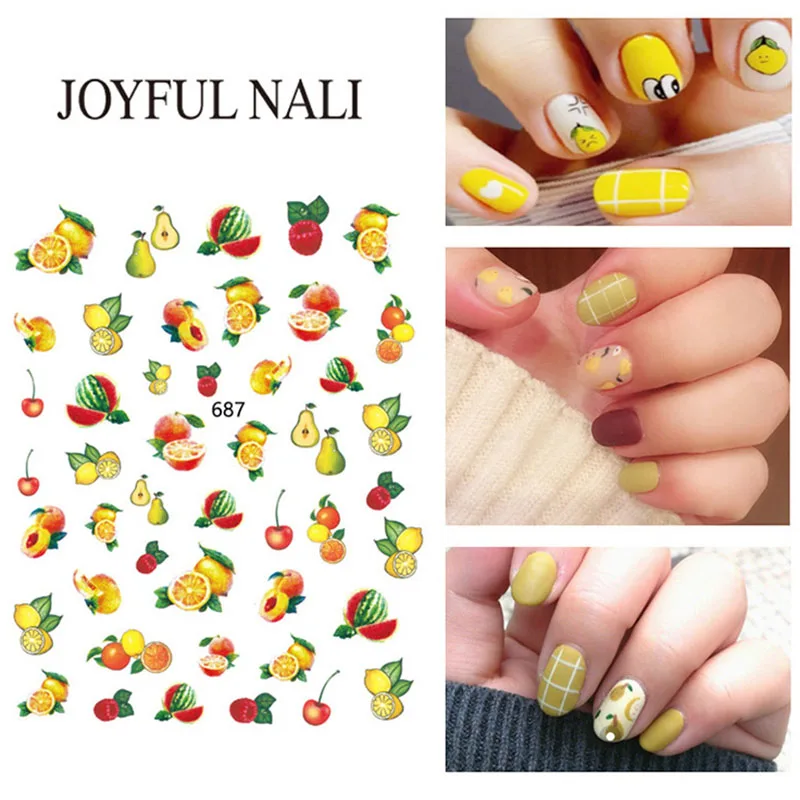 Наклейка для ногтей летняя 5 видов|Стикеры и наклейки| |
