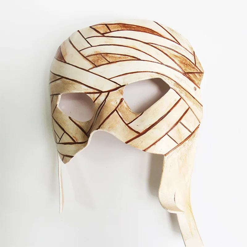 Маскарадная маска для Хэллоуина из натуральной коровьей кожи маскарадные маски