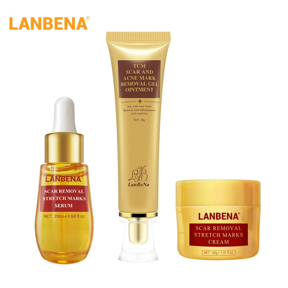 Средство для удаления шрамов от акне LANBENA восстановление растяжек гель средство