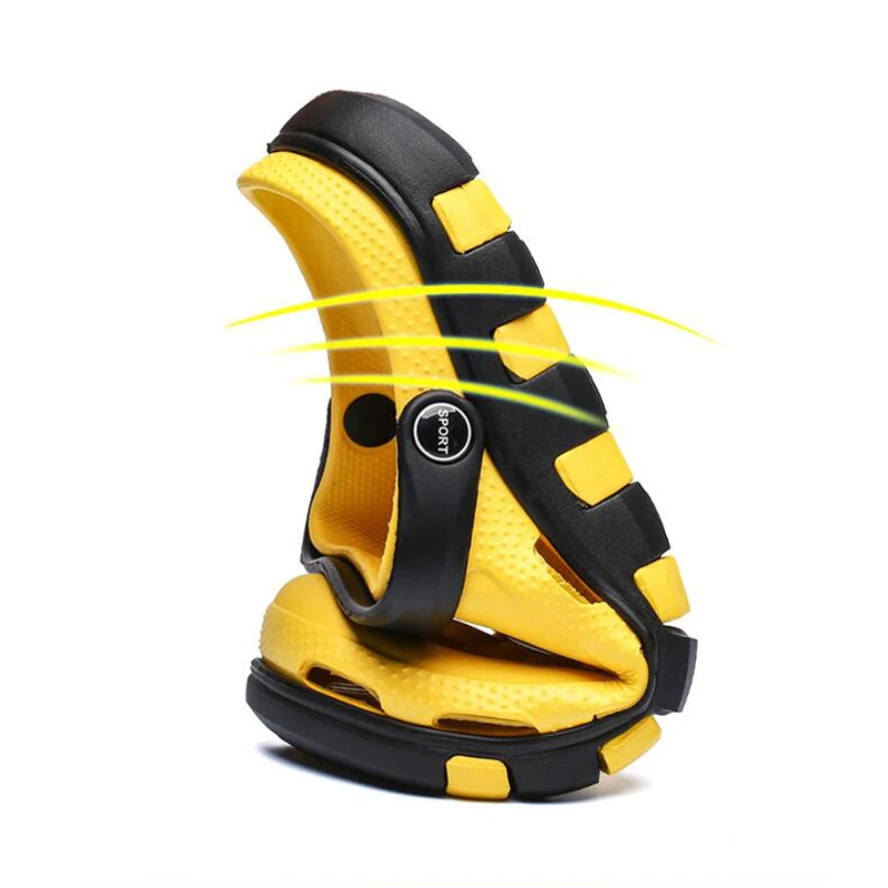 

2021 Summer Fashion Unisex Outdoor Sandals Soft And Easy To Bend Comfortable Slippers Men's Dual Purpose Shoes