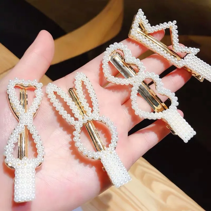 2019 модная Имитация Жемчуга Заколка для волос женская большая корона Любовь