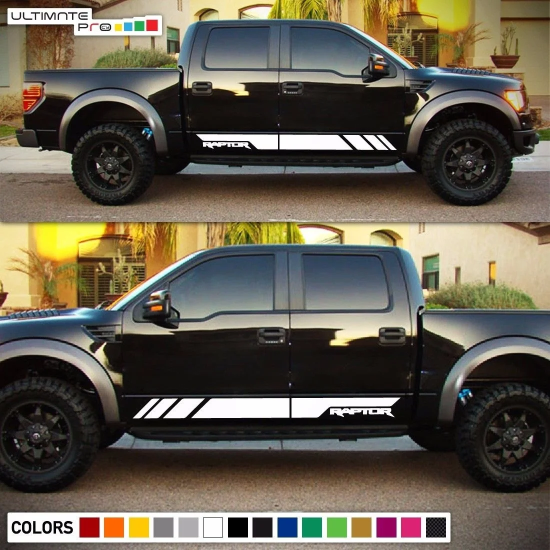 За 1 комплект/2 шт. наклейка Стикеры винил боковые полосы d F 150 Raptor SVT хвост
