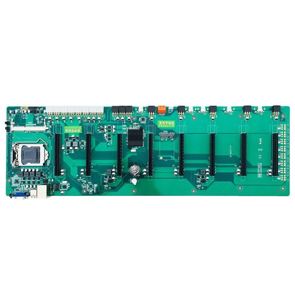 

BTC-B85 ETH Майнер материнская плата для CPU Set 8 Слот для видеокарты DDR3 ПАМЯТЬ встроенный интерфейс VGA низкая мощность