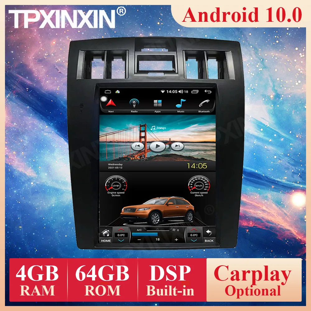 Tesla Style CarPlay Android 10 0 Авторадио для Hyundai Coupe 2003 - 2007 автомобильное радио