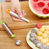 stainless steel fruit melon ball maker scoop ice cream spoon kitchen gadget tool
