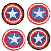 anime captain america 1pcs cloth patch stickers affixed to clothing accessories for girls boys clothes patch stickers patch