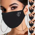 Пылезащитная хлопковая маска с принтом, 26 букв, моющаяся многоразовая маска для лица