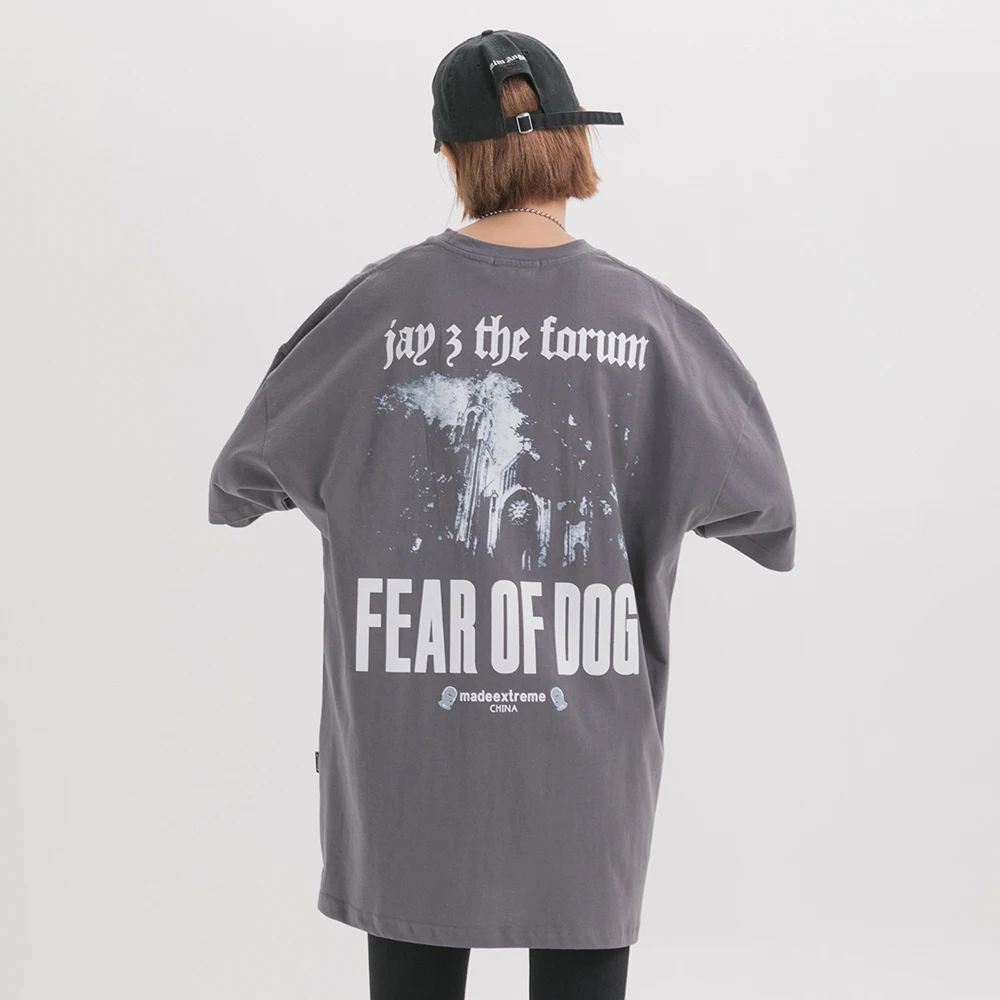 В готическом стиле футболка в панк рок гот рубашка уличная Графический Футболка