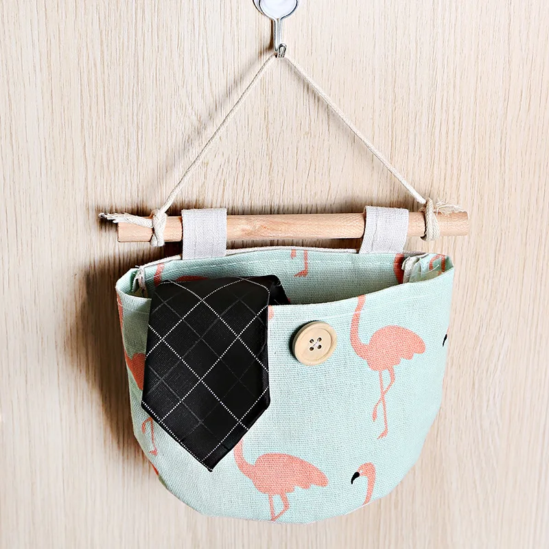 Милый Многофункциональный хлопковый льняной Фабричный шкаф висячая сумка