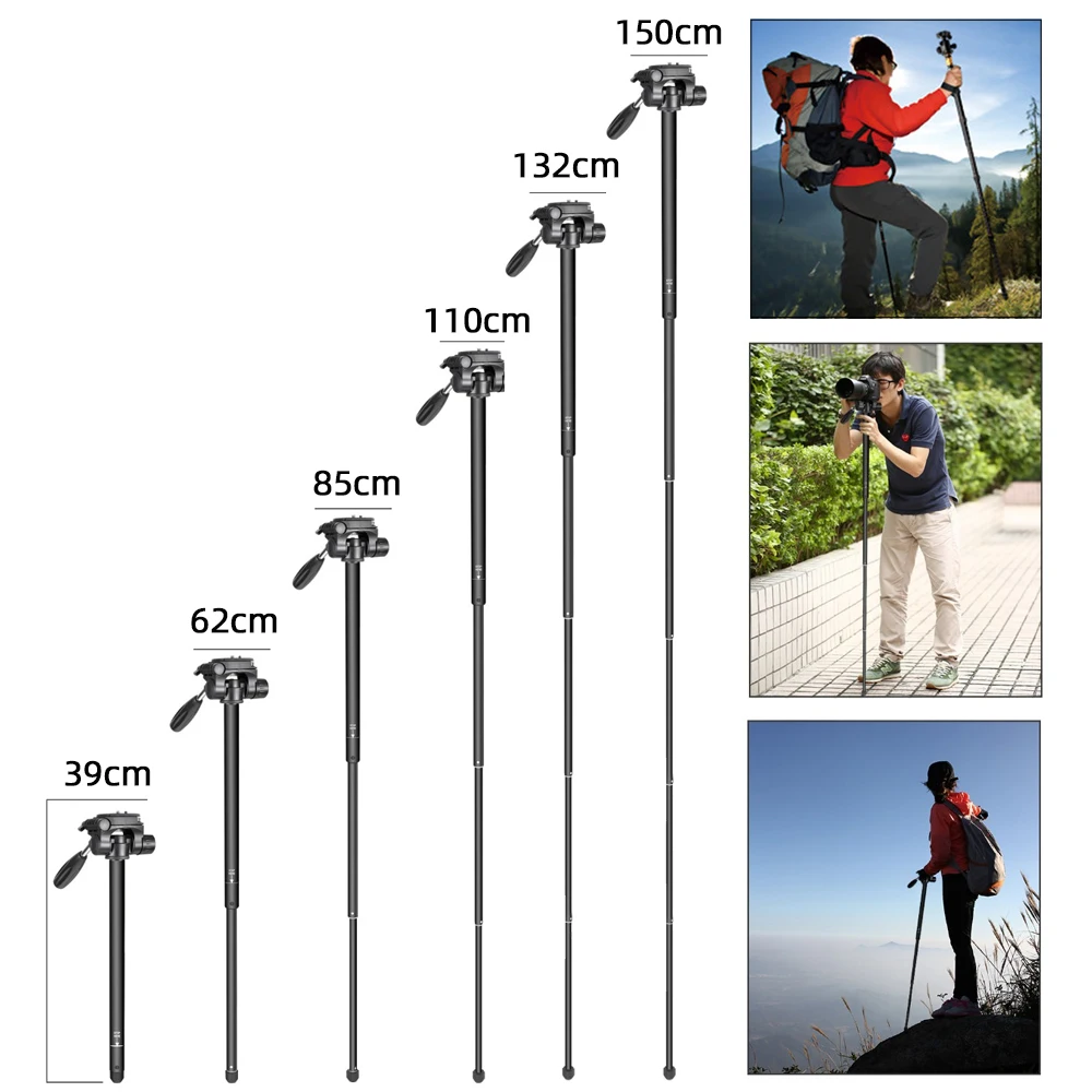 Легкий портативный профессиональный Трипод для камеры Mountdog монопод с