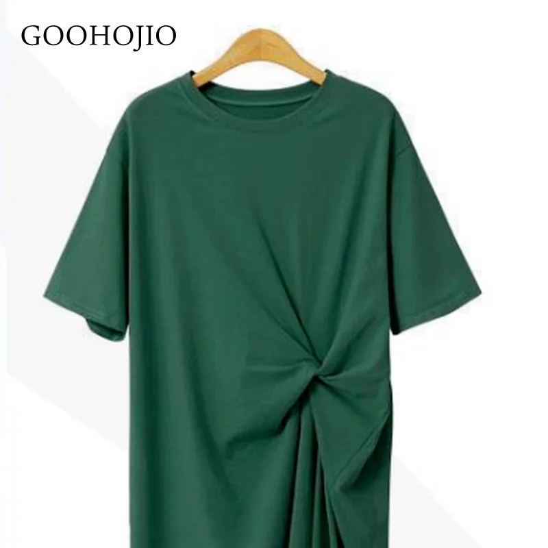 

GOOHOJIO 2021 New Spring Autumn Temperament T-shirt Dress Loose Women Dresses Fashionable Dress for Ladies Casual Dress Women