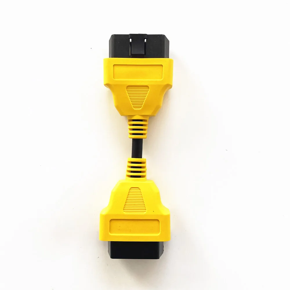OBD2 Удлинительный кабель автомобиль obd2 16Pin штекерное гнездо удлинитель желтый