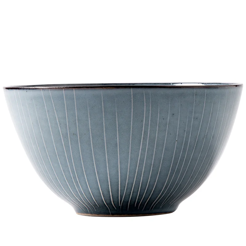 

ANTOWALL Japanese Style Retro Ceramic Pigmented Noodle Bowl Ramen Noodle Big Cooking Baking Bowls