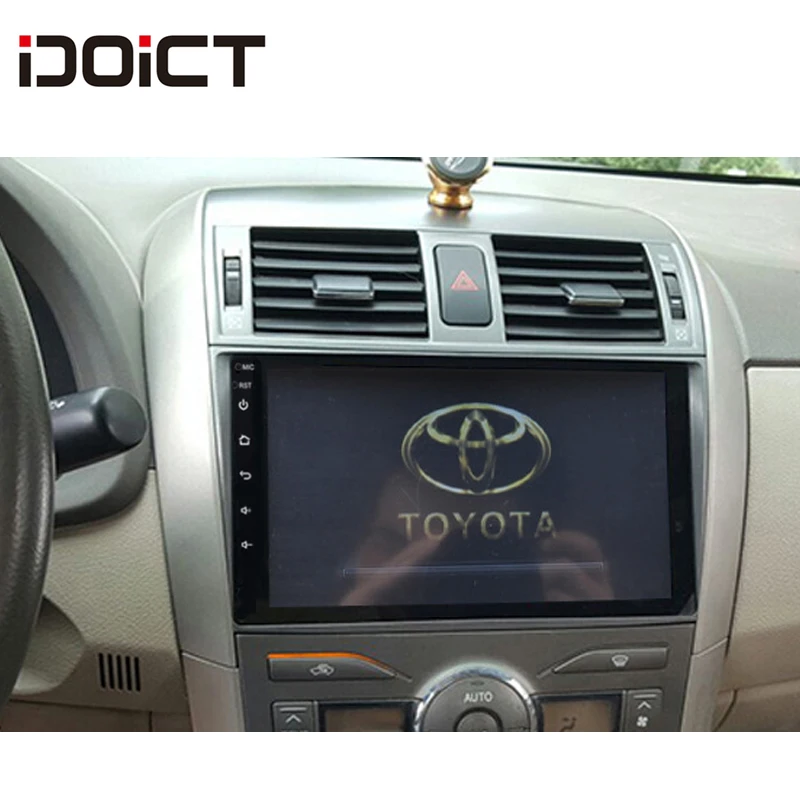 IDOICT Android 9 1 автомобильный DVD плеер GPS навигация Мультимедиа для Toyota Corolla радио 2008-2013