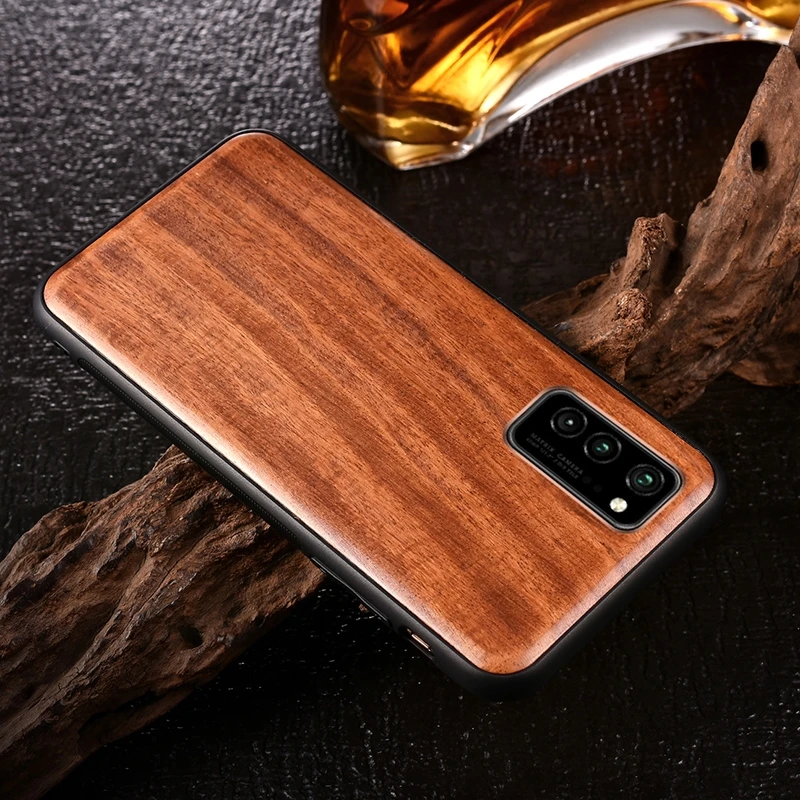 

for Samsung Galaxy S21 S20 Ultra Plus S10 Plus Note 20 Case Real Wooden Hard Shockproof Back Phone Cover with Wood Lanyard Funda