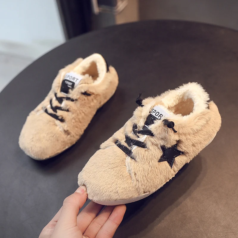 Детские меховые кроссовки 2020 зимняя детская обувь для мальчиков и девочек