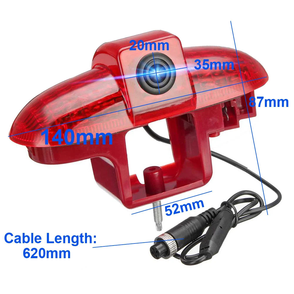

CCD HD Auto Car Rear View Camera Reverse Backup LED Brake Light Night Vision for Renault Trafic 2001-2014