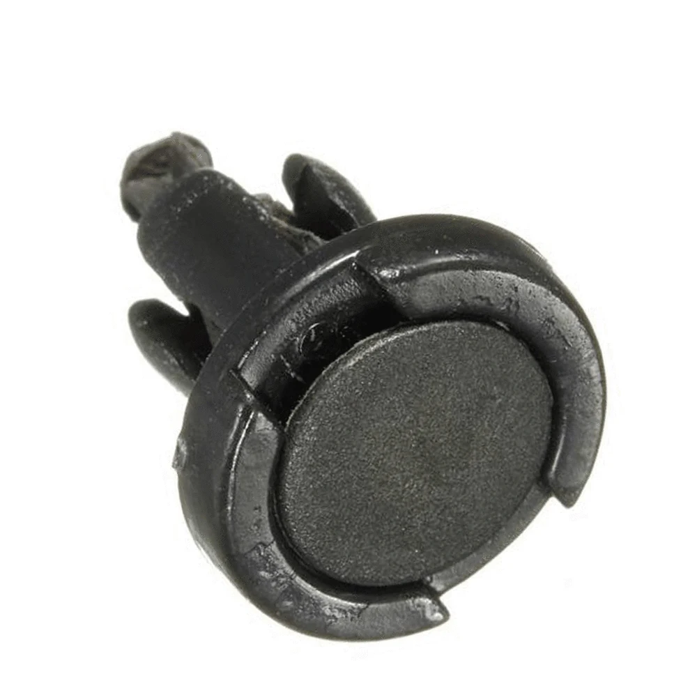 100 шт./лот 10 мм отверстие черная дверь крыло бампер пластиковые заклепки застежка