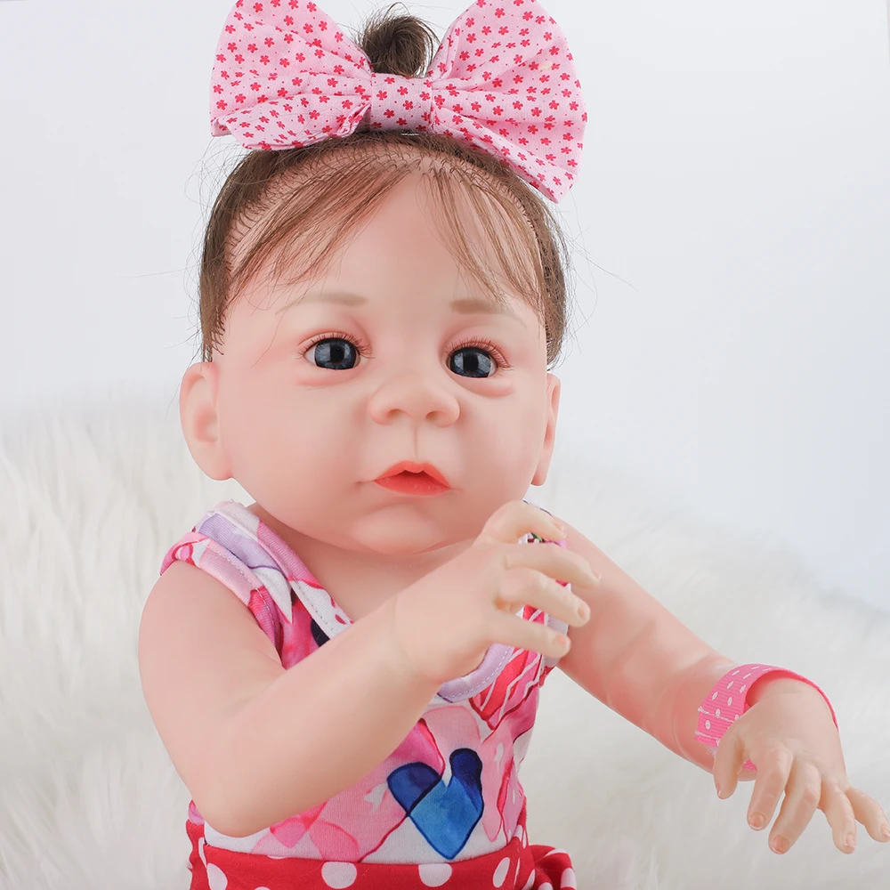 

Кукла-Реборн, мягкая силиконовая, 50 см