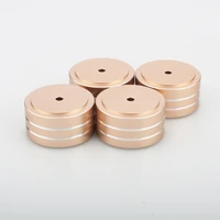 gold anodized mini solid aluminum feet isolation pad for dac cd turntable radio amp cnc machined with non slip