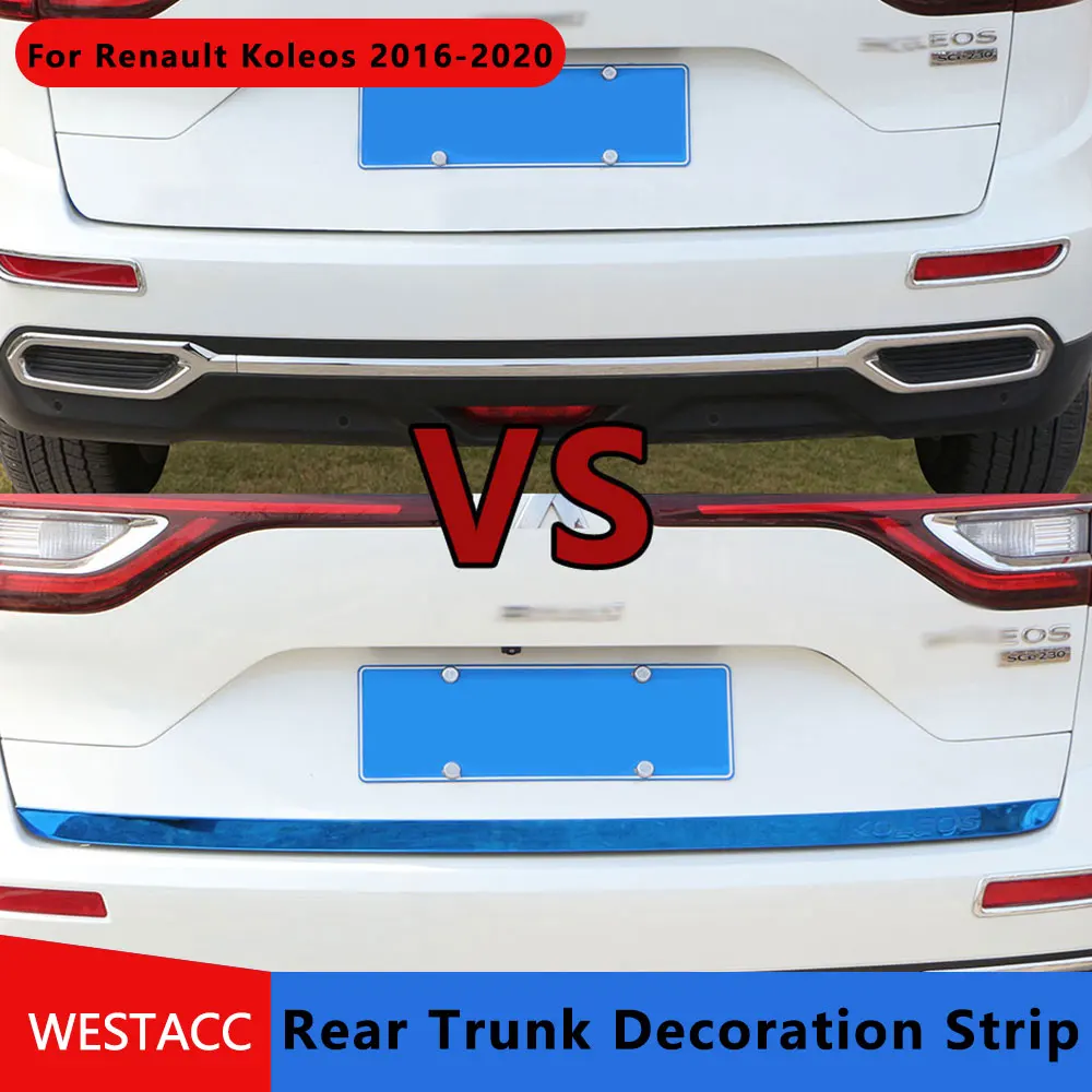 Нержавеющая сталь для Renault Koleos 2016 - 2020 ABS 1 шт. автомобильная задняя наклейка