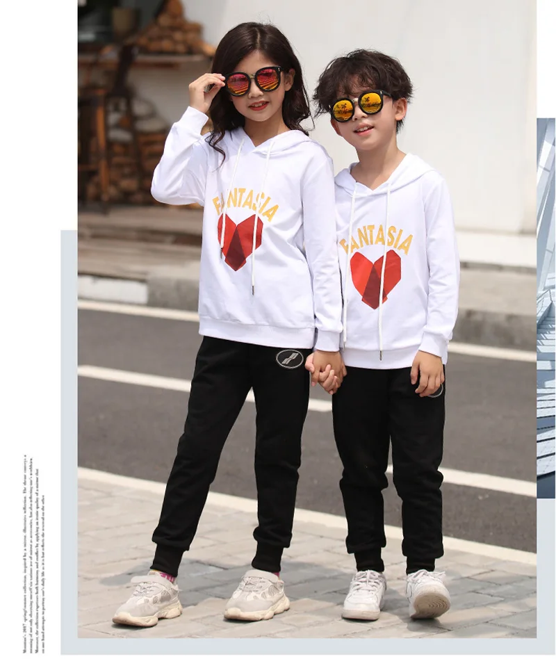 Family Matching Outfits Mother Daughter Hoodies Pants Set Spring Autumn Father Son Clothing Men Women Children Hooded | Мать и ребенок