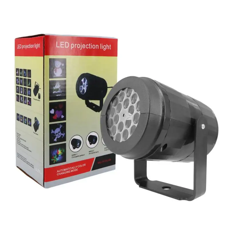 New Christmas Holographic Projector 16 Picture Party Santa Claus Projection Lamp Window Movie Dropship | Лампы и освещение