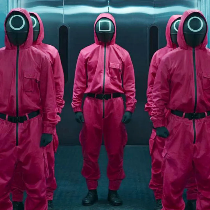 

2021 New Squid Game Mask COS pretends to playthe Korean TV Series Lee Jung-jae Same Mask Halloween Party Props Props Cosplay Mas