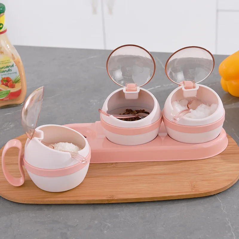 3 шт. сферические коробки для приправ диспенсер визуальная звезда специй с ложкой