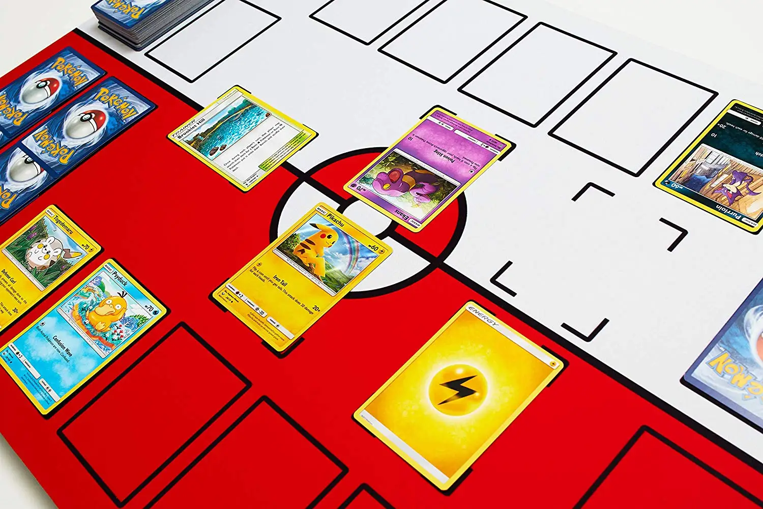 Tapete PARA 2 JUGADORES Compatible con Pokemon Stadium Mat, juego de mesa de cartas, tapete, 71x45cm, regalo de Navidad para ni&ntilde;os, Juguetes-1
