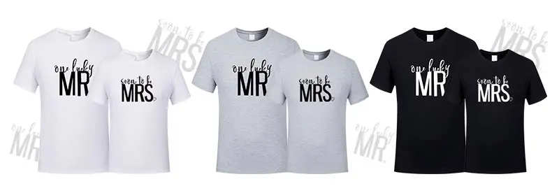 Mr mrs/парные футболки для влюбленных, одежда для жены, Одежда harajuku, одинаковая Женская одежда с надписью love camisetas verano mujer, летняя одежда