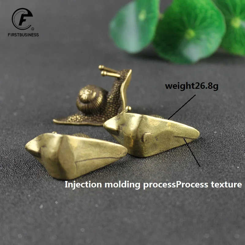 Статуя из чистой меди в ретро стиле миниатюрный настольный декор с улиткой