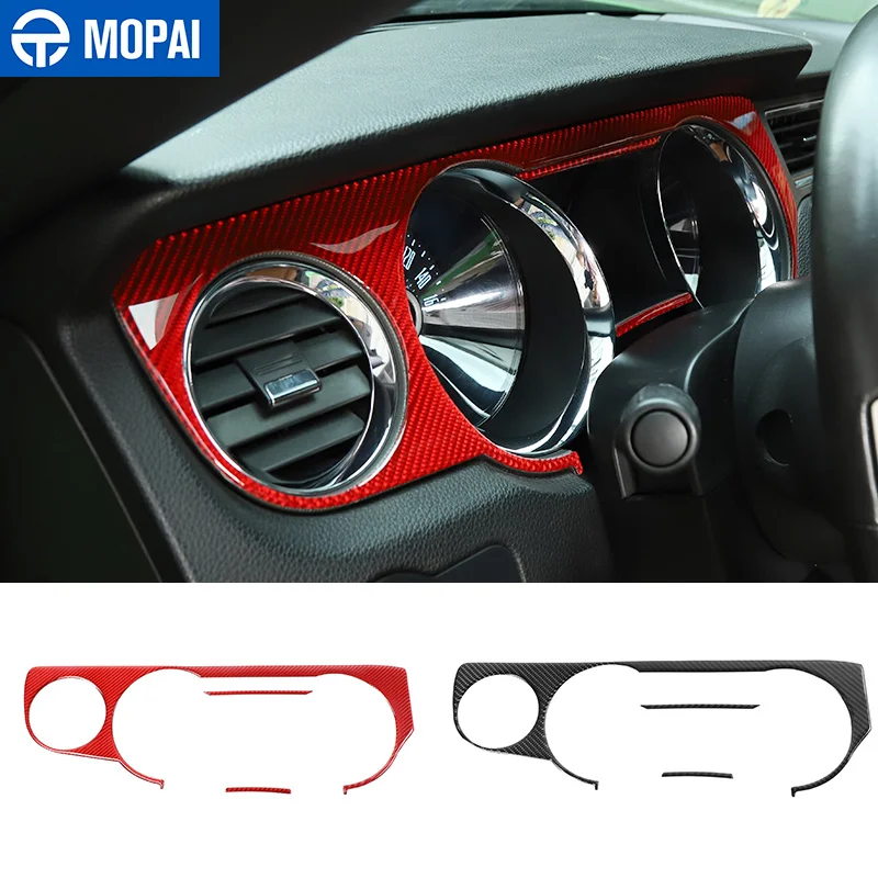 

Панель для приборной панели автомобиля, декоративная накладка, наклейка для Ford Mustang 2009 2010 2011 2012 2013, красные аксессуары для салона автомобиля ...