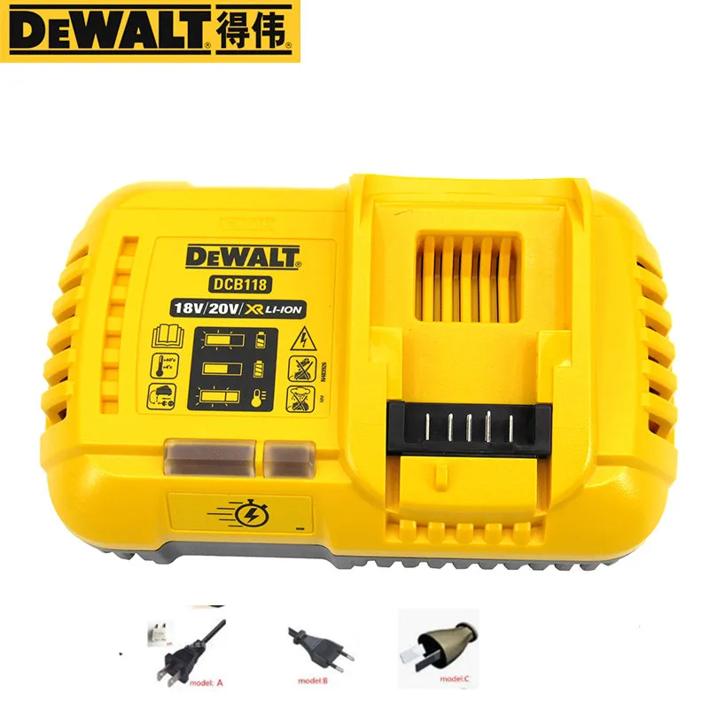 Быстрое зарядное устройство для DEWALT 220-240 В DCB118 макс. флексотовый литий-ионный