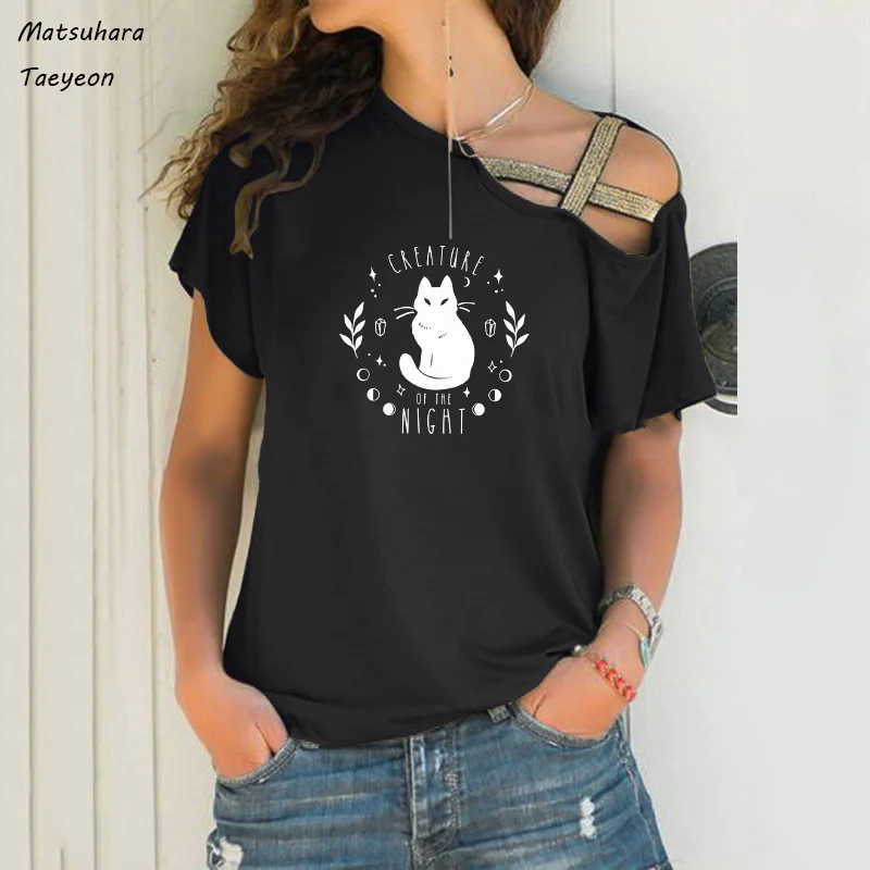 

Oversized 5XL Short Sleeve Women Shirts Funny Cool Cat T-shirt Fashion Women Graphic Tshirt Summer T Shirt