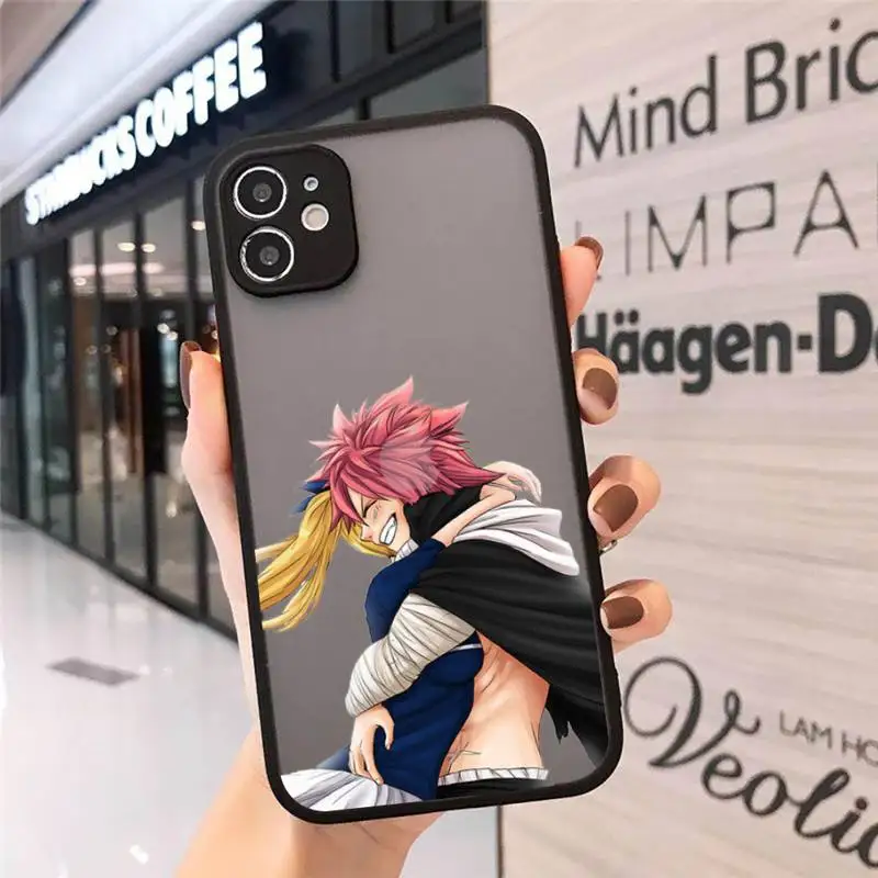 

Japan anime FAIRY TAIL Phone Cases matte transparent For iphone 7 8 11 12 plus mini x xs xr pro max cover