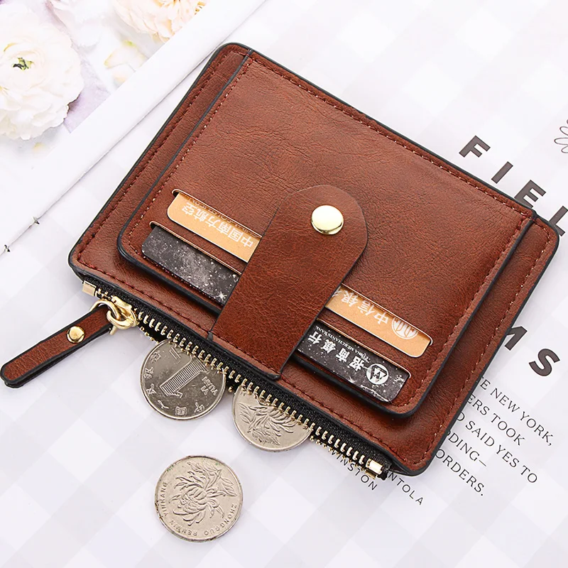 1 шт. держатель для кредитных карт 2020 тонкий кожаный кошелек деловой чехол денег